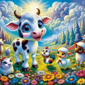 Коровье Приключение в Долине Солнечных Цветов**

**